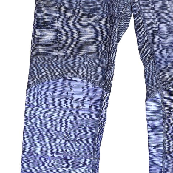 Lululemon Wunder Under Hi-Rise Tight Blocked Luxtreme 28" Size 6 Battleship Blue - Picture 5 of 8
